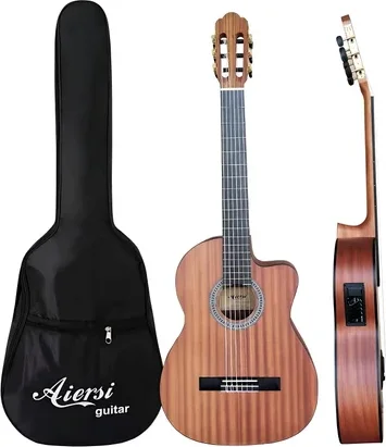 Aiersi Guitare électro classique SC01MMCE