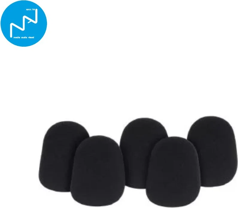 SH-2000-BLACK - Bonnette Anti-vent pour micro noire Mark