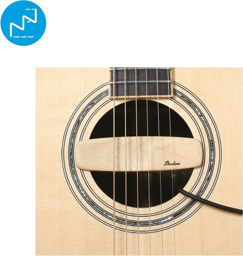 Micro Magnétique simple rosage en bois pour guitare Shadow