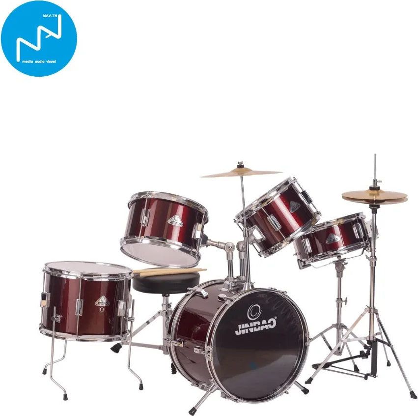 Batterie Percussion Junior Rouge JINBAO
