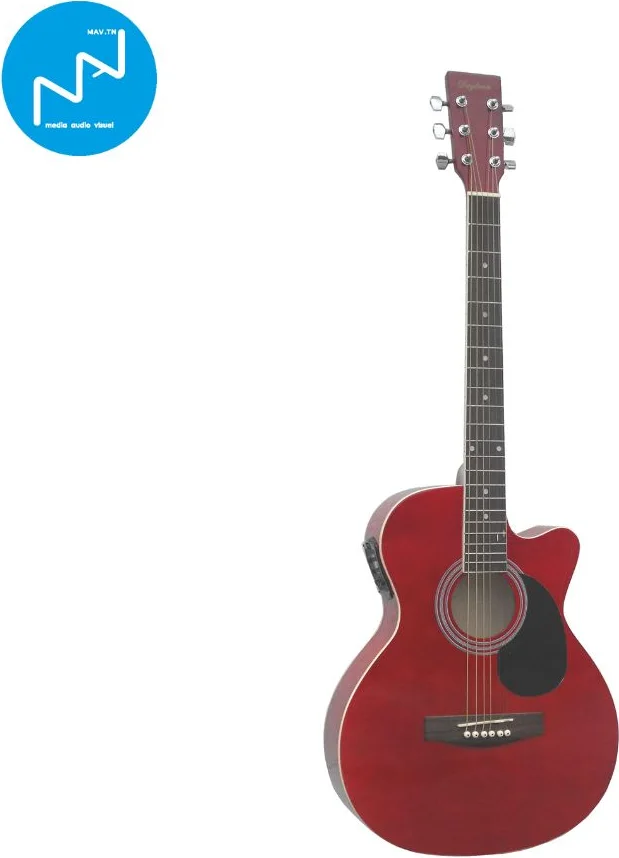 Guitare Electro Acoustique 4/4 Rouge Daytona