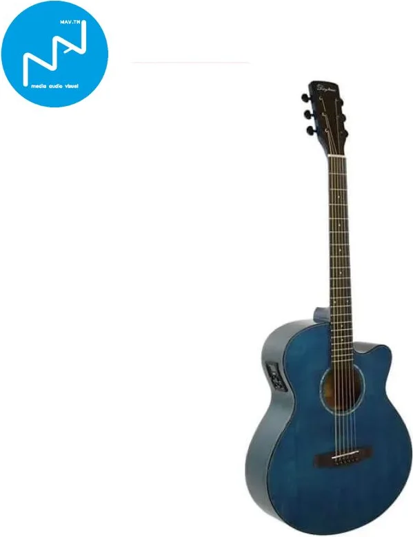 Guitare Electro Acoustique 4/4 Bleu Translucide Daytona