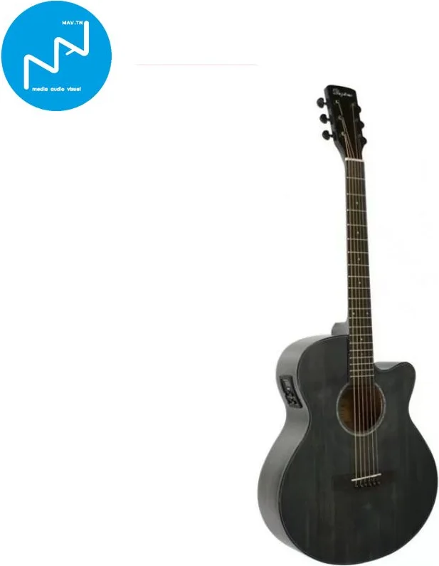 Guitare Electro Acoustique 4/4 Noire Translucide Daytona