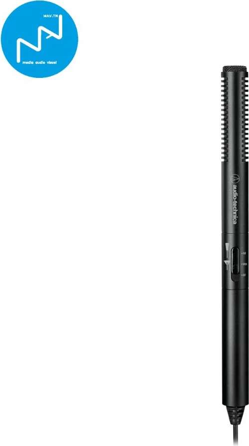 Microphone fusil à condensateur câble spiral jack Audio-Technica