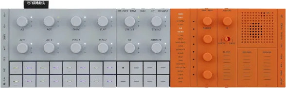 PRODUCTION STUDIO YAMAHA SEQTRAK ORANGE