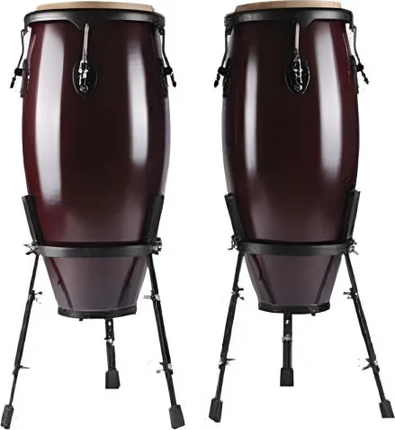 CONGAS SET 10"+11" CERCLE BLACK (COULEUR: DARK MAHOGANY)