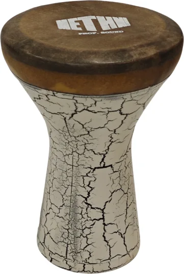 DARBOUKA METHNI LIGHT PRO 8L8 PEAU NATURELLE CRAQUELE AVEC ETUI