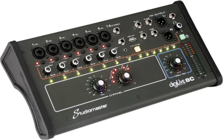 8CH DIGITAL MIXING CONSOLE DIGILIVE8C STUDIOMASTER UK