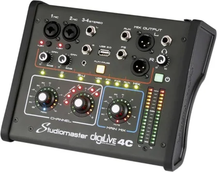 4CH DIGITAL MIXING CONSOLE DIGILIVE4C STUDIOMASTER UK