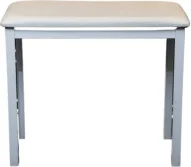 BANQUETTE METALLIQUE BLANCHE POUR PIANO