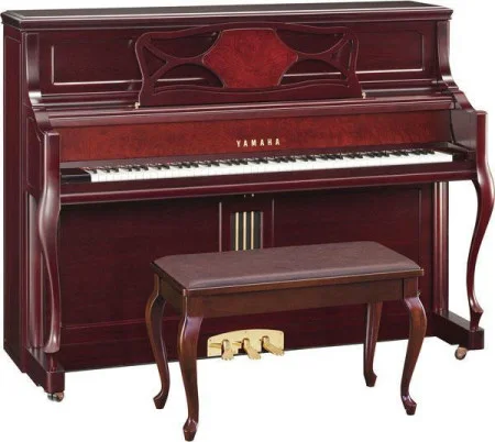 PIANO DROIT M3 YAMHA COULEUR SATIN MAHOGANY 1.18m AVEC BANQUETTE