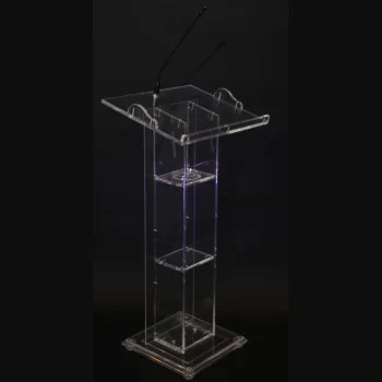 PUPITRE DE CONFERENCE EN PLEXIGLAS (MODELE SOFT)