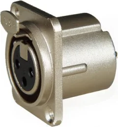 FICHE XLR FEMELLE CHASSIS