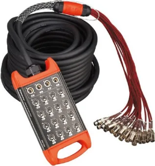 CABLE DE SCENE 16 VOIES XLR input-4 VOIES XLR out 20m