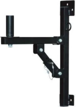 SUPPORT MURAL POUR BAFFLE GM EN ACIER (CHARGE-40Kg)
