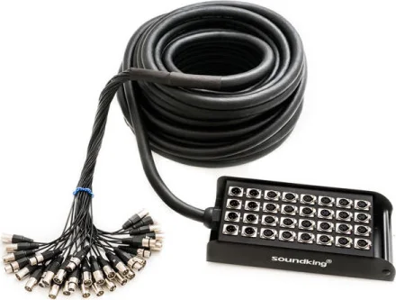 CABLE DE SCENE 8 VOIES XLR - 4 VOIES XLR 30m