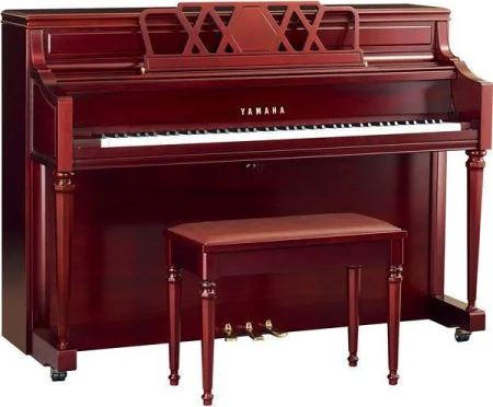 PIANO DROIT M2 SATIN MAHOGANY 1.10m YAMAHA AVEC BANQUETTE
